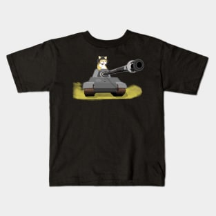 Doge Tanker With Cigar Kids T-Shirt